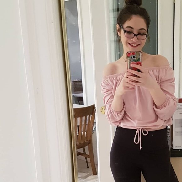 Streetwear Society Pink Off-Shoulder Top - Picture 5 of 5